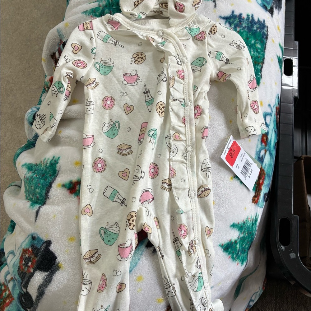 Wander Cream Kids One Piece with Cute Print